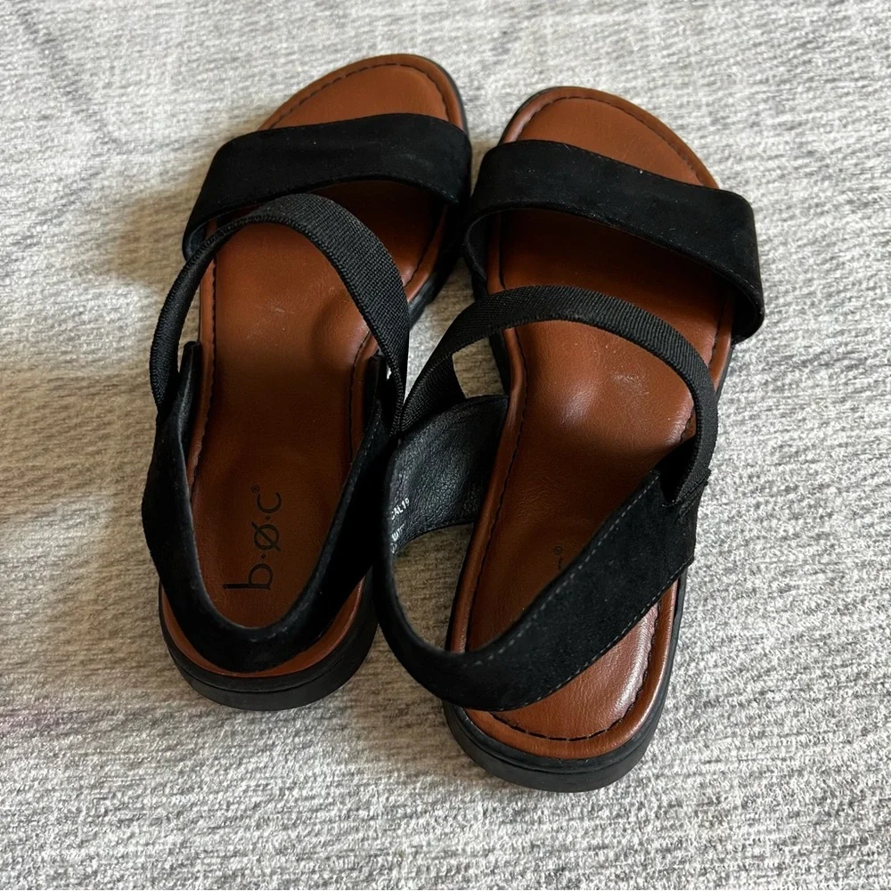 B.O.C Born Women's Black Brown Sandals Size 6 - Picture 9 of 10